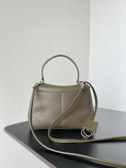 Uubags | Balenciaga Rodeo handbag in taupe smooth calfskin, silver hardware 29x20x10cm - 3