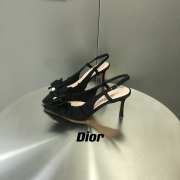 Uubags | Dior Adiorable Slingback Pump Black Fringed Grosgrain 3cm/7cm - 5