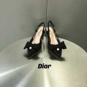 Uubags | Dior Adiorable Slingback Pump Black Fringed Grosgrain 3cm/7cm - 4