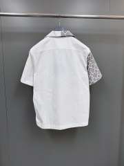 Uubags | Prada double match cotton shirt in crystal - 3