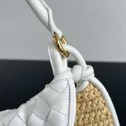 Uubags | Bottega Veneta Gemelli Shapeshifting shoulder bag with leather and raffia crescent compartments 25x36x10cm - 3