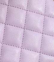 Uubags | Chanel Caviar Quilted Mini Coco Handle Flap Bag Light Purple 14x24x10cm - 3