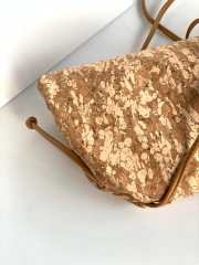 Uubags | Bottega Veneta beige leather the cork pouch clutch 23x13x5cm - 3