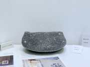 Uubags | Bottega Veneta Rhinestone Jodie Clutch In Silver 23x28x8cm - 3