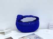 Uubags | Bottega Veneta Rhinestone Jodie Clutch Blue 23x28x8cm - 1