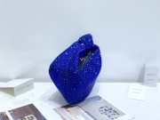 Uubags | Bottega Veneta Rhinestone Jodie Clutch Blue 23x28x8cm - 4