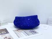 Uubags | Bottega Veneta Rhinestone Jodie Clutch Blue 23x28x8cm - 3