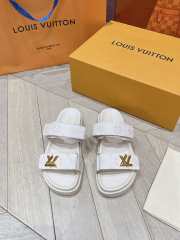 Uubags | Louis Vuitton 1AAW8H Bom Dia Flat Comfort Mules In White - 4