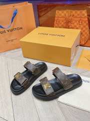 Uubags | Louis Vuitton 1AAW8H Bom Dia Flat Comfort Mules In Cacao Brown - 4