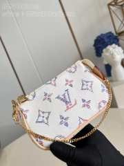 Uubags | Louis Vuitton M58009 Mini Pochette Accessoires Bag In White 15.5x10.5x4cm - 6