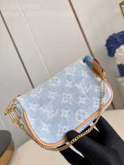 Uubags | Louis Vuitton M82960 Mini Pochette Accessories Bag In Blue Denim 15.5x10.5x4cm - 5