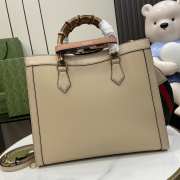 Uubags | Gucci Diana Tote Bag Double G In Beige Leather 27x24x11cm - 6