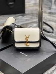 Uubags | YSL Solferino Small Satchel In Black/White 19x13x5cm - 1