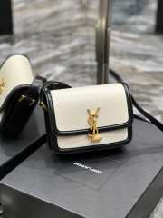 Uubags | YSL Solferino Small Satchel In Black/White 19x13x5cm - 2