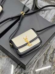 Uubags | YSL Solferino Small Satchel In Black/White 19x13x5cm - 5