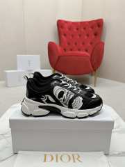 Uubags | Dior Chrono Sneaker White and Black Mesh with Leather-Effect Panels - 1