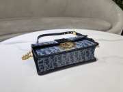 Uubags | Dior 30 Montaigne East-West Bag with Chain Denim leather 21x12x6cm - 5