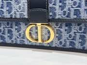 Uubags | Dior 30 Montaigne East-West Bag with Chain Denim leather 21x12x6cm - 4