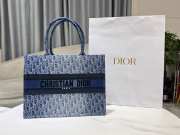 Uubags | Dior Book Tote Oblique Jaccquard Blue Denim Bag 36.5x27x16cm - 6