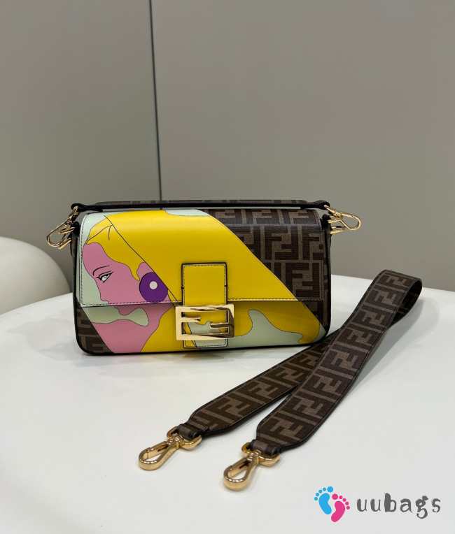 Uubags | Fendi Baguette Medium Limited Edition Art Bag 27x6x15cm - 1