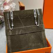 Uubags | Hermes Chaine d'ancre Chaos earrings in rose gold set with diamonds - 4