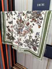 Uubags | Dior Toile de Jouy Mexico 90 Square Scarf In Green 90x90cm - 3