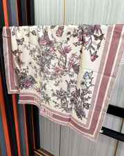 Uubags | Dior Toile de Jouy Mexico 90 Square Scarf In Pink 90x90cm - 5