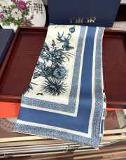 Uubags | Dior Toile de Jouy Mexico 90 Square Scarf In Blue 90x90cm - 6