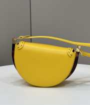 Uubags | Fendi Moonlight crossbody bag in yellow 21x9x14cm - 6