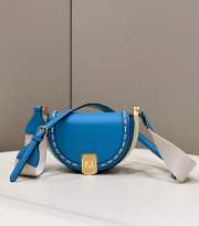 Uubags | Fendi Moonlight crossbody bag in blue 21x9x14cm - 1