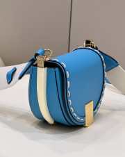 Uubags | Fendi Moonlight crossbody bag in blue 21x9x14cm - 3