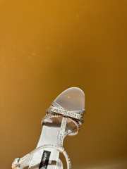 Uubags | Dolce & Gabbana Crystal-Embellished Silk Blend Heels In Silver  - 6