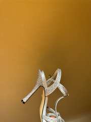 Uubags | Dolce & Gabbana Crystal-Embellished Silk Blend Heels In Silver  - 5