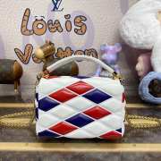 Uubags | Louis Vuitton Go-14 MM bag in blue/ white/ red 23x16x10cm - 5