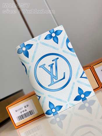 Uubags | Louis Vuitton M11457 Passport Wallet In Blue 10x14x2.5cm