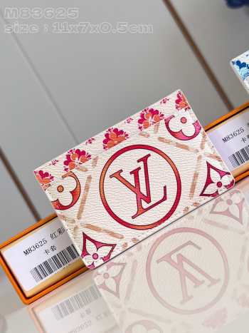 Uubags | Louis Vuitton M83625 By The Pool Card Holder In Coral 11x7x0.5cm