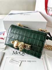 Uubags | Alexander McQueen gemstone bag in green 17.5x9.5x4cm - 1