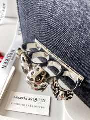 Uubags | Alexander McQueen Jewelled Dark Denim bag 18x12x6cm - 4