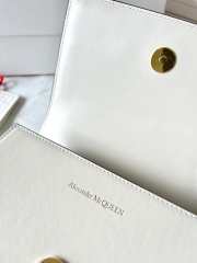 Uubags | Alexander McQueen Jewelled Satchel In White Bag With Gold Buckle 18x12x6cm - 4