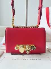 Uubags | Alexander McQueen Jewelled Satchel Pink Rose Bag 18x12x6cm - 1