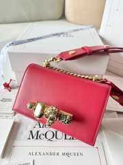 Uubags | Alexander McQueen Jewelled Satchel Pink Rose Bag 18x12x6cm - 2