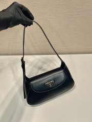 Uubags | Prada 1BD358 Small leather shoulder bag in black 25x5cm - 6