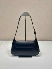 Uubags | Prada 1BD358 Small leather shoulder bag in black 25x5cm - 4