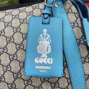 Uubags | Gucci Savoy large duffle bag beige and blue GG Supreme canvas 52x30x29cm - 4