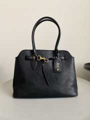 Uubags | Miu Miu Aventure nappa leather bag in black 31x40x13cm - 6