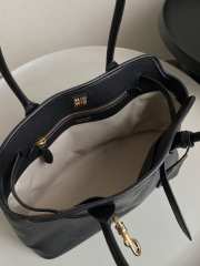 Uubags | Miu Miu Aventure nappa leather bag in black 31x40x13cm - 2