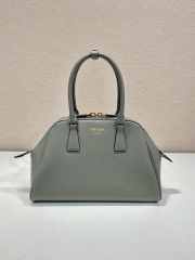 Uubags | Prada medium Saffiano leather bag in grey 21.5x32x10.5cm - 1