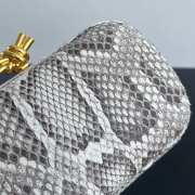 Uubags | Bottega Veneta Knot Python leather minaudiere clutch with signature knot closure 11.5x19x5cm - 5