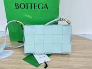 Uubags | Bottega Veneta Cassette Intreccio Crossbody Bag In Light Blue 23x15x5cm - 6