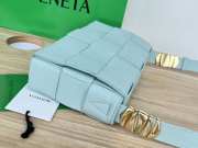 Uubags | Bottega Veneta Cassette Intreccio Crossbody Bag In Light Blue 23x15x5cm - 4